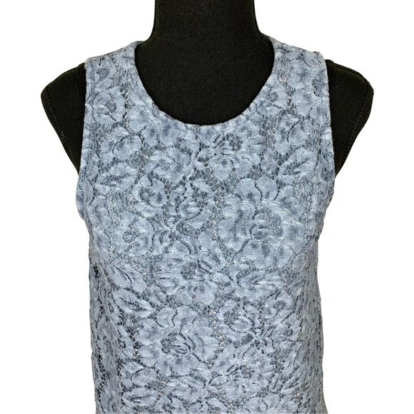 2/$15 - KISMET Blue Lace Sleeveless Top - Picture 2 of 8
